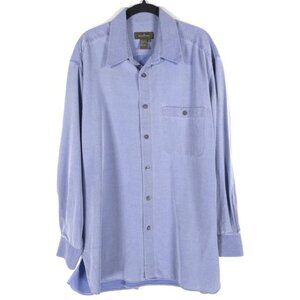 Ermenegildo Zegna ITALY🇮🇹MADE Dress Shirt Chambray Long Sleeve Button Up LARGE